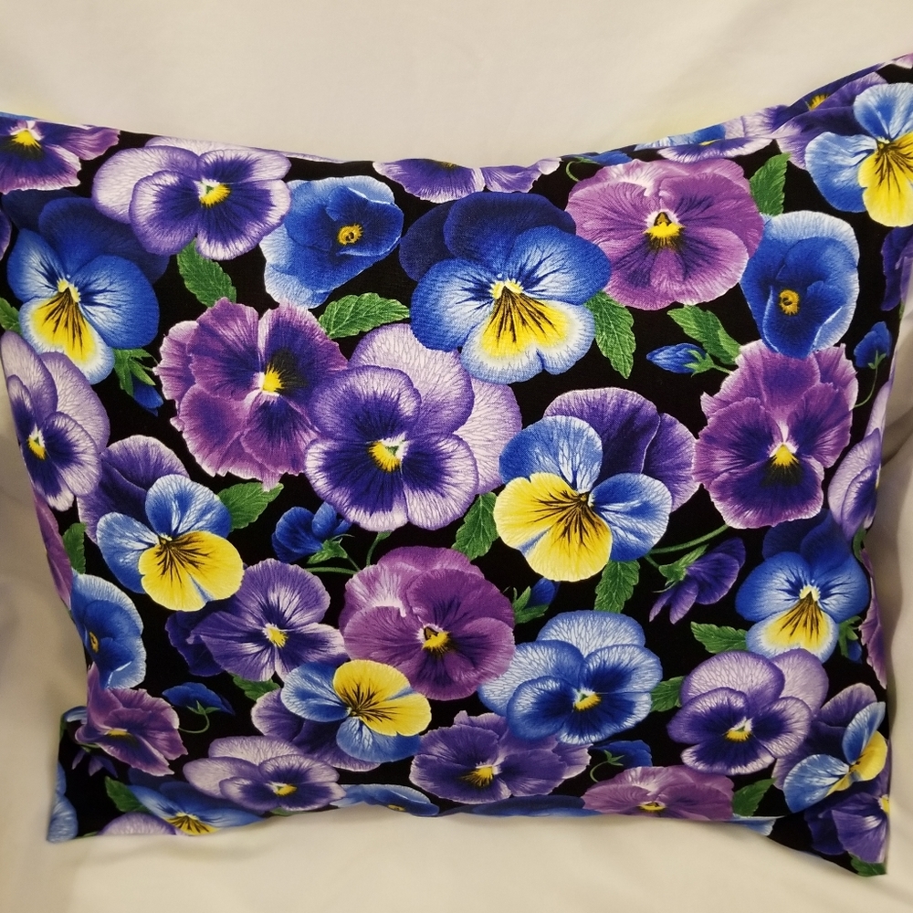 Multicolored Floral Covered Pillow